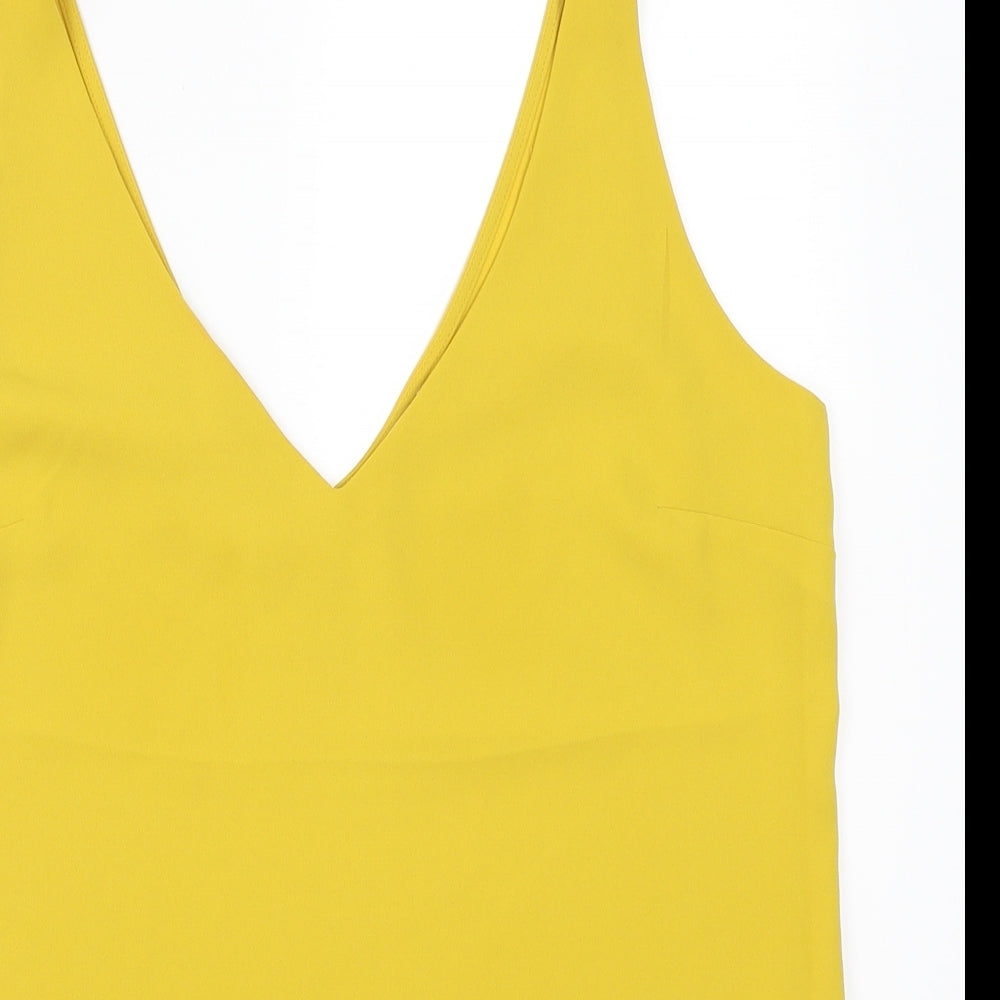 Oasis Womens Yellow   Basic Tank Size 10