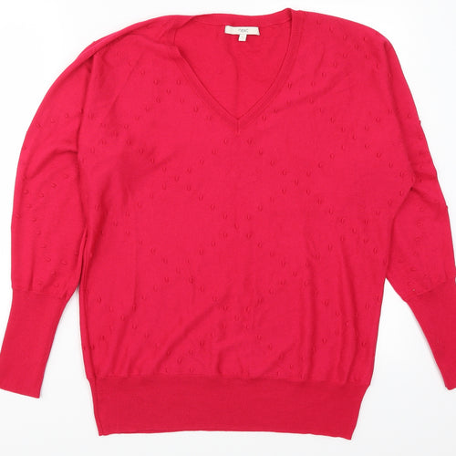 NEXT Womens Pink Argyle/Diamond  Pullover Jumper Size S