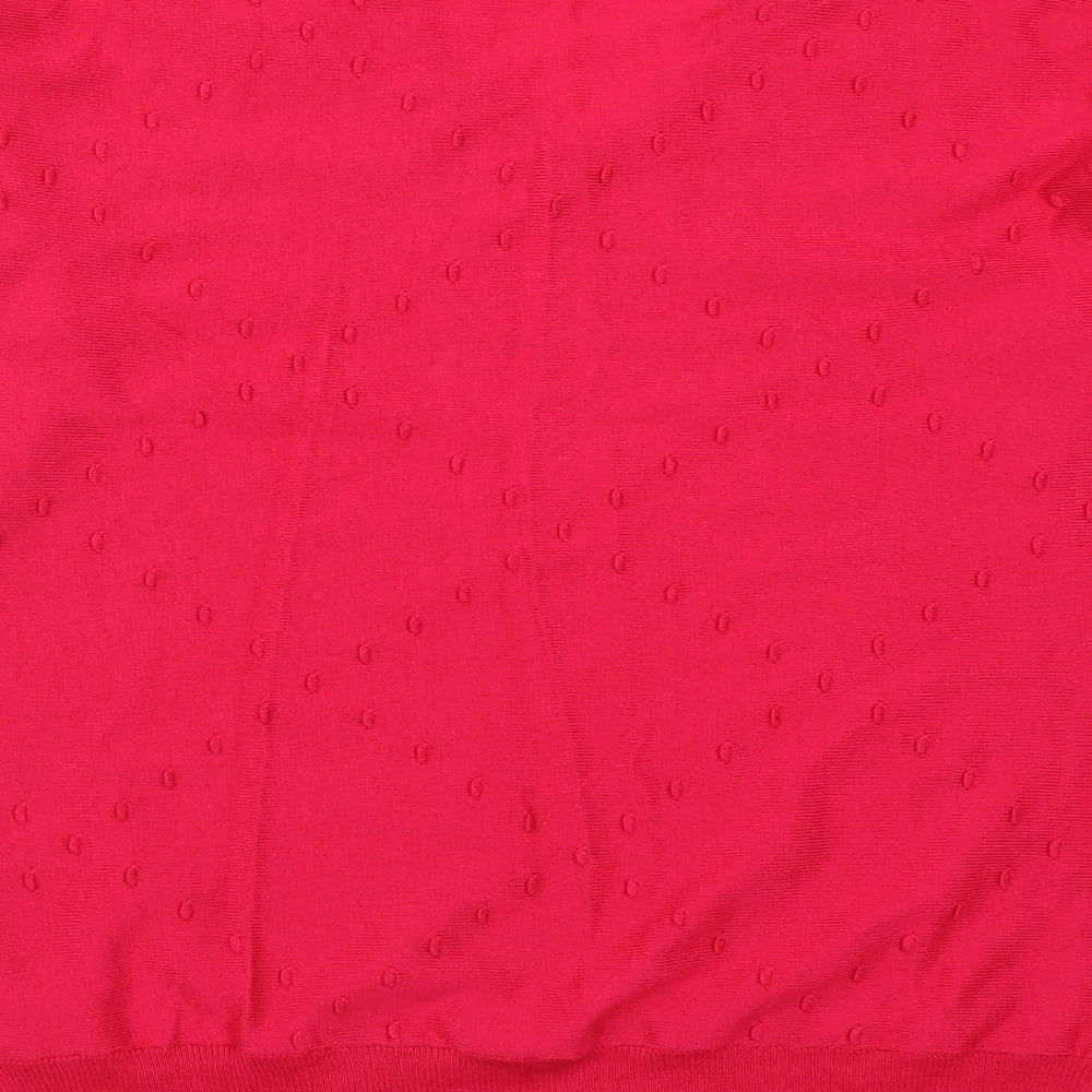 NEXT Womens Pink Argyle/Diamond  Pullover Jumper Size S