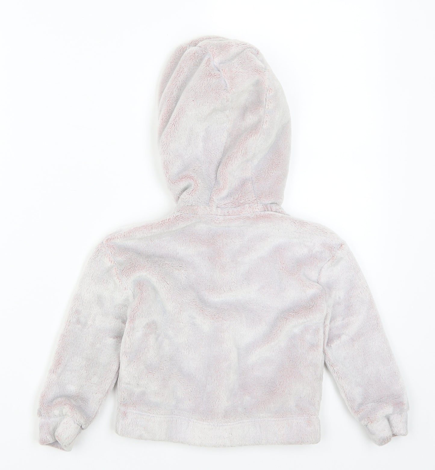 Marks and Spencer Girls Pink   Full Zip Hoodie Size 2-3 Years  - Grey