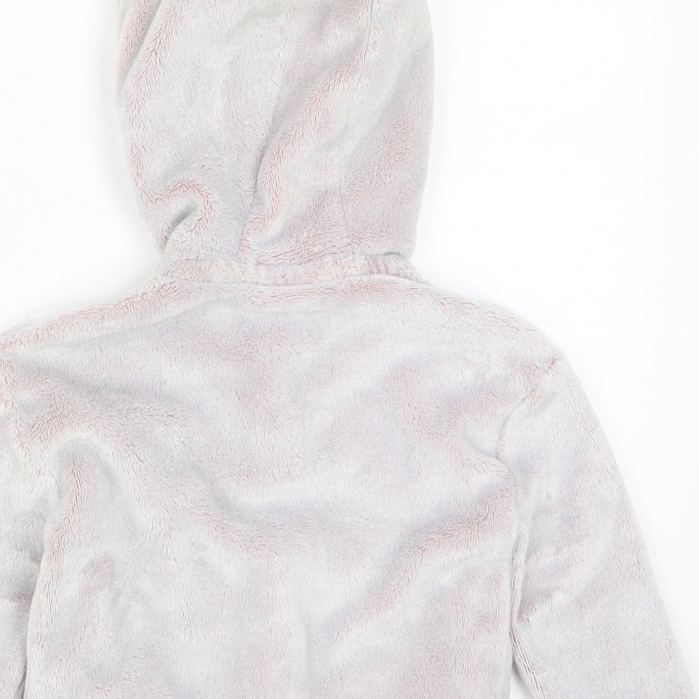 Marks and Spencer Girls Pink   Full Zip Hoodie Size 2-3 Years  - Grey
