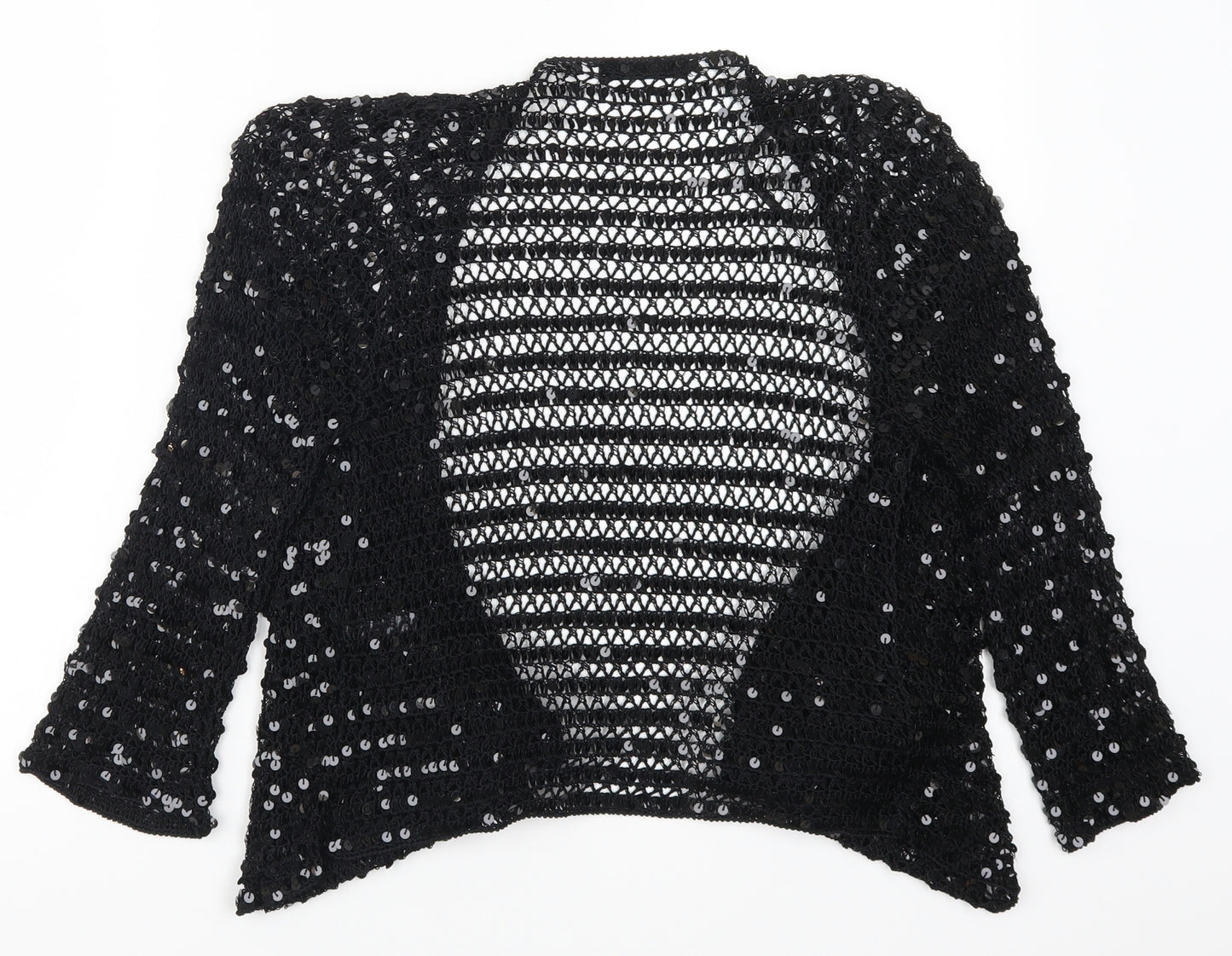 Marks and Spencer Womens Black  Knit Cardigan Jumper Size 12