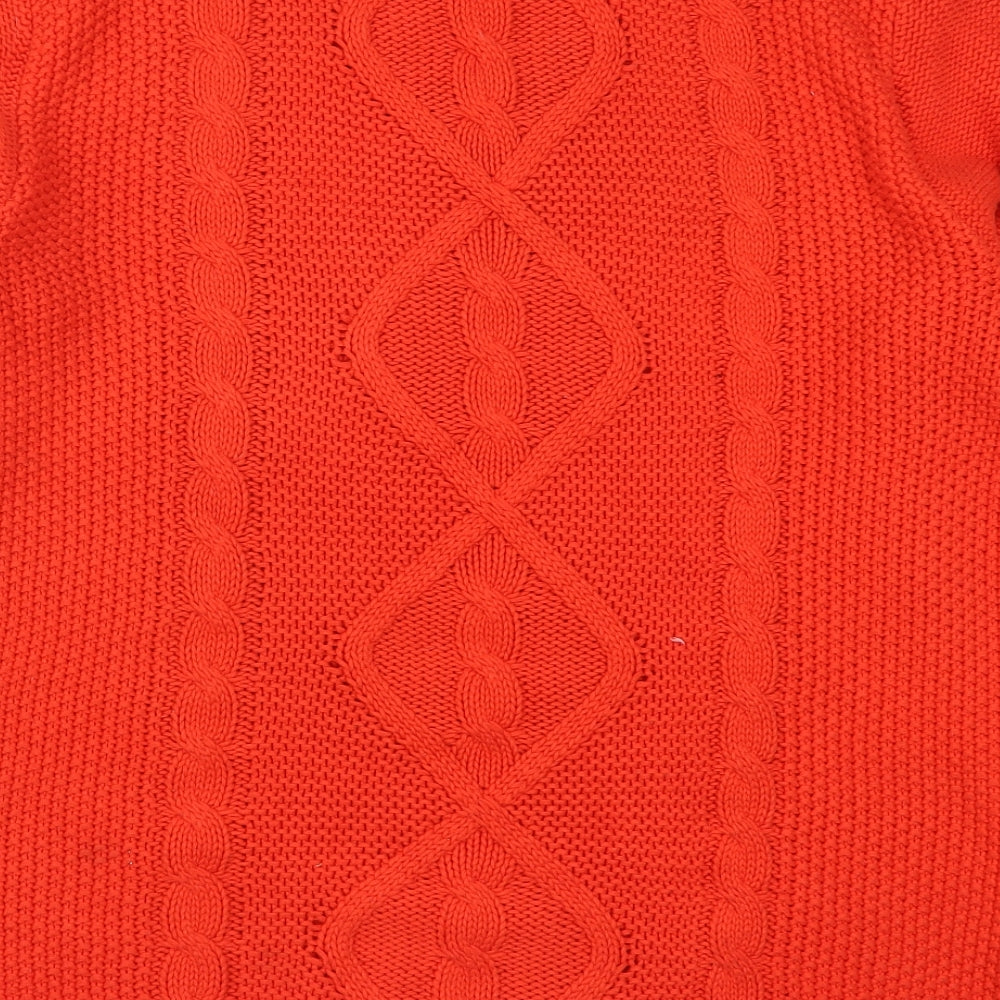 Jack Wills Mens Red  Knit Pullover Jumper Size L