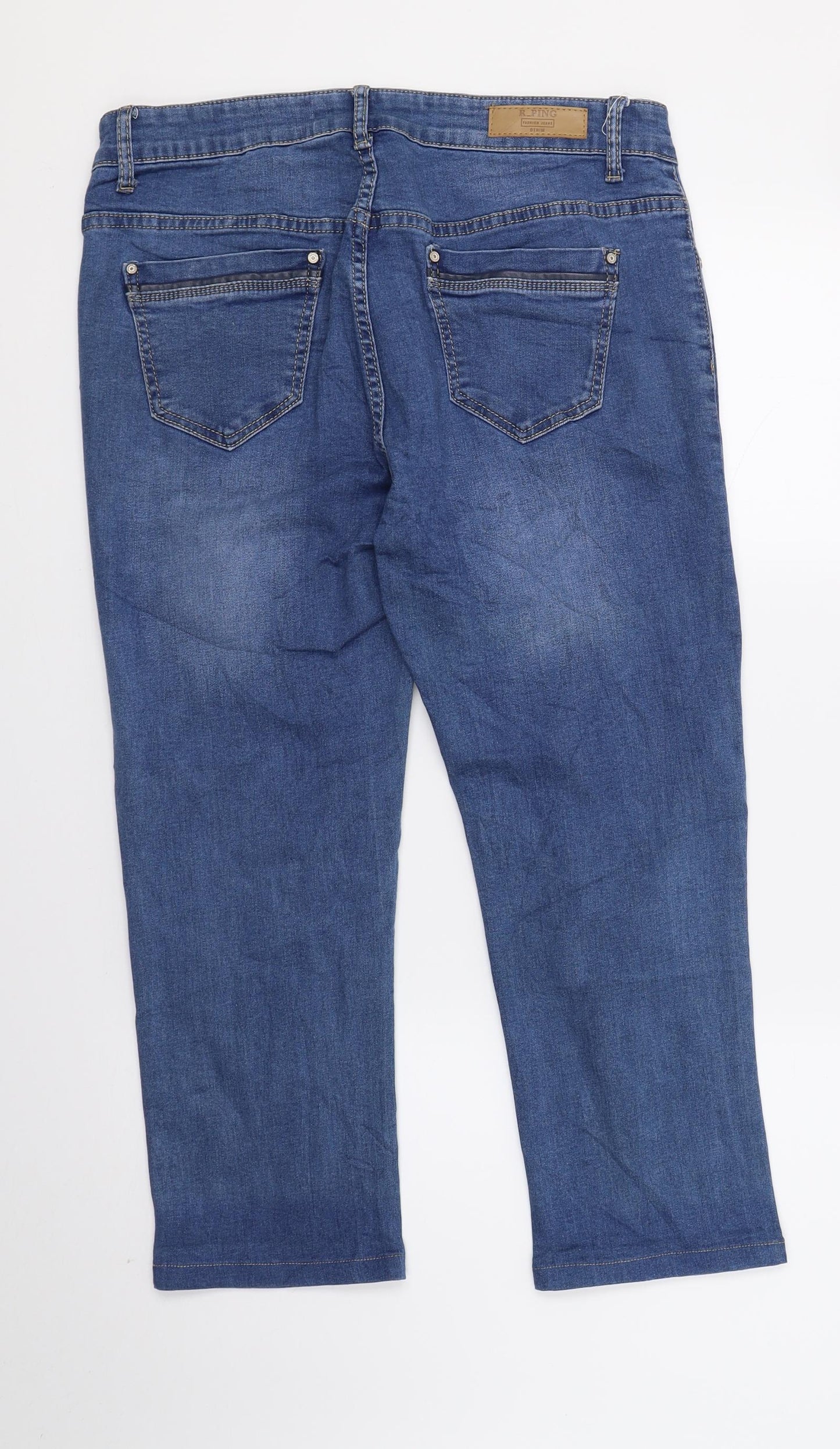 R Ping Womens Blue  Denim Straight Jeans  L22 in - SHORT LEG