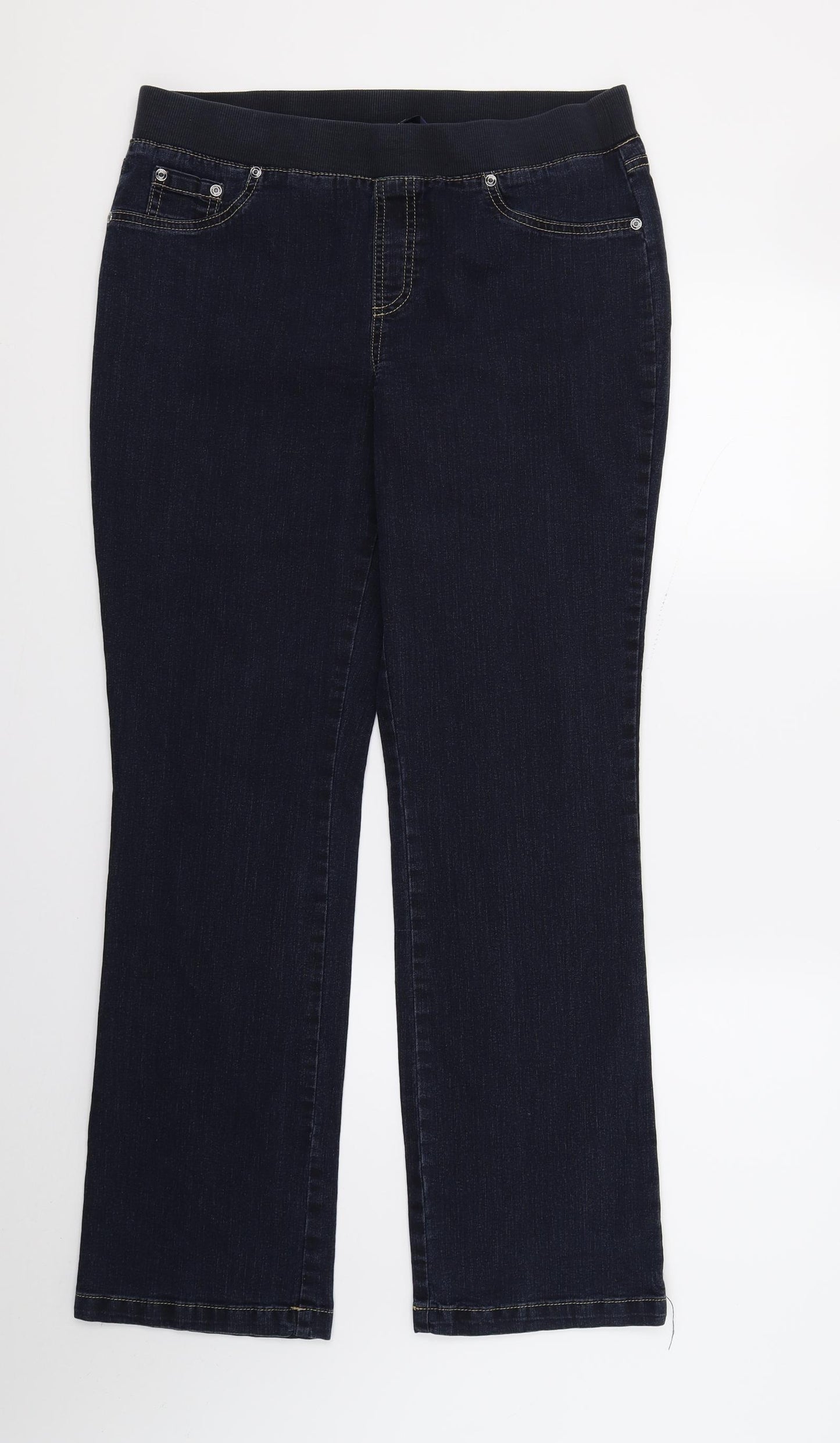 Maine Womens Blue  Denim Straight Jeans Size 12 L30 in