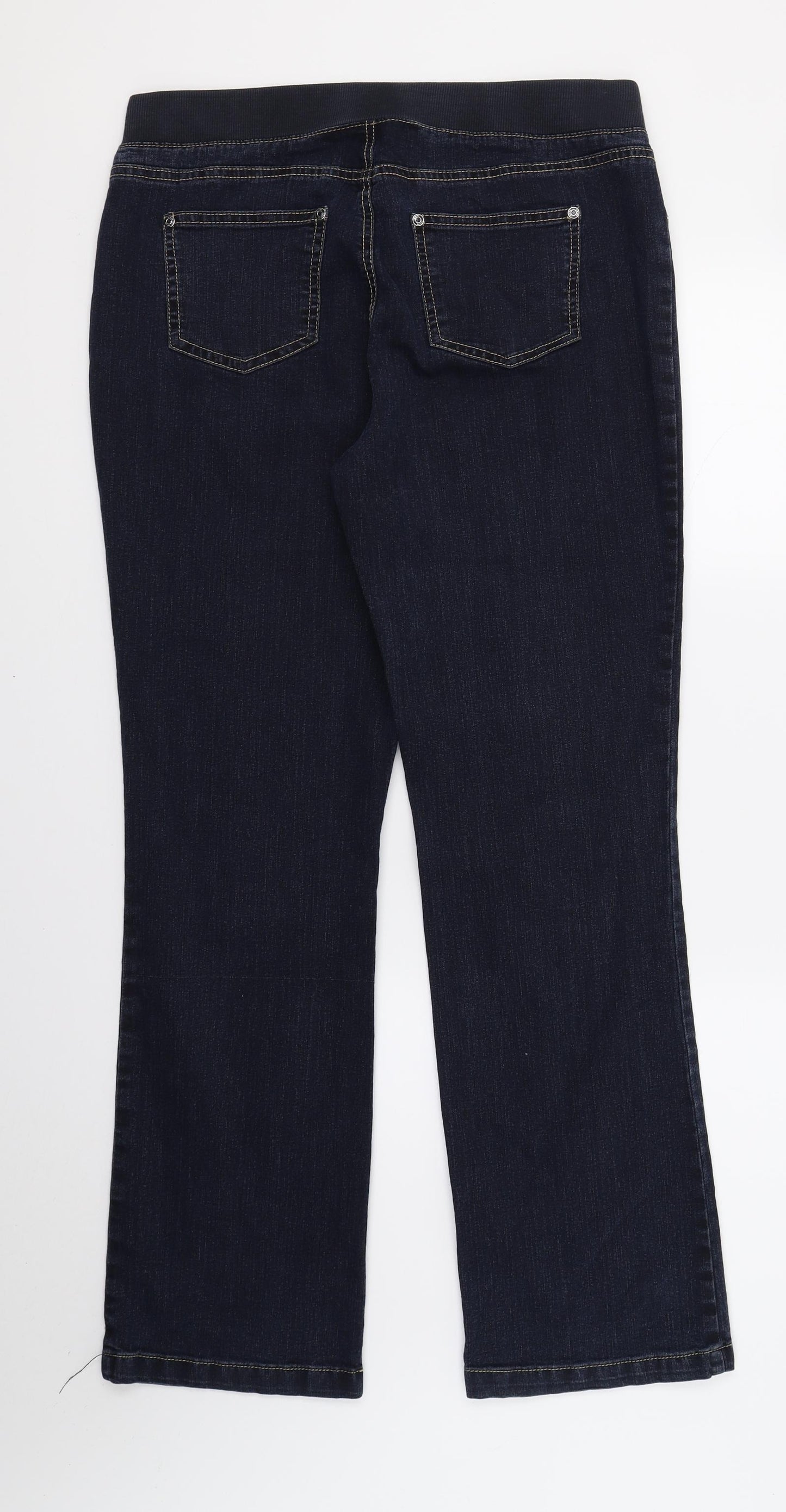 Maine Womens Blue  Denim Straight Jeans Size 12 L30 in