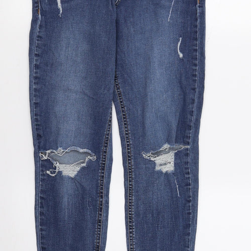 F&F Womens Blue  Denim Skinny Jeans Size 12 L26 in