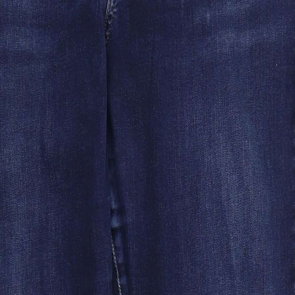 Levi Strauss & Co Womens Blue  Denim Straight Jeans Size 18 L27 in