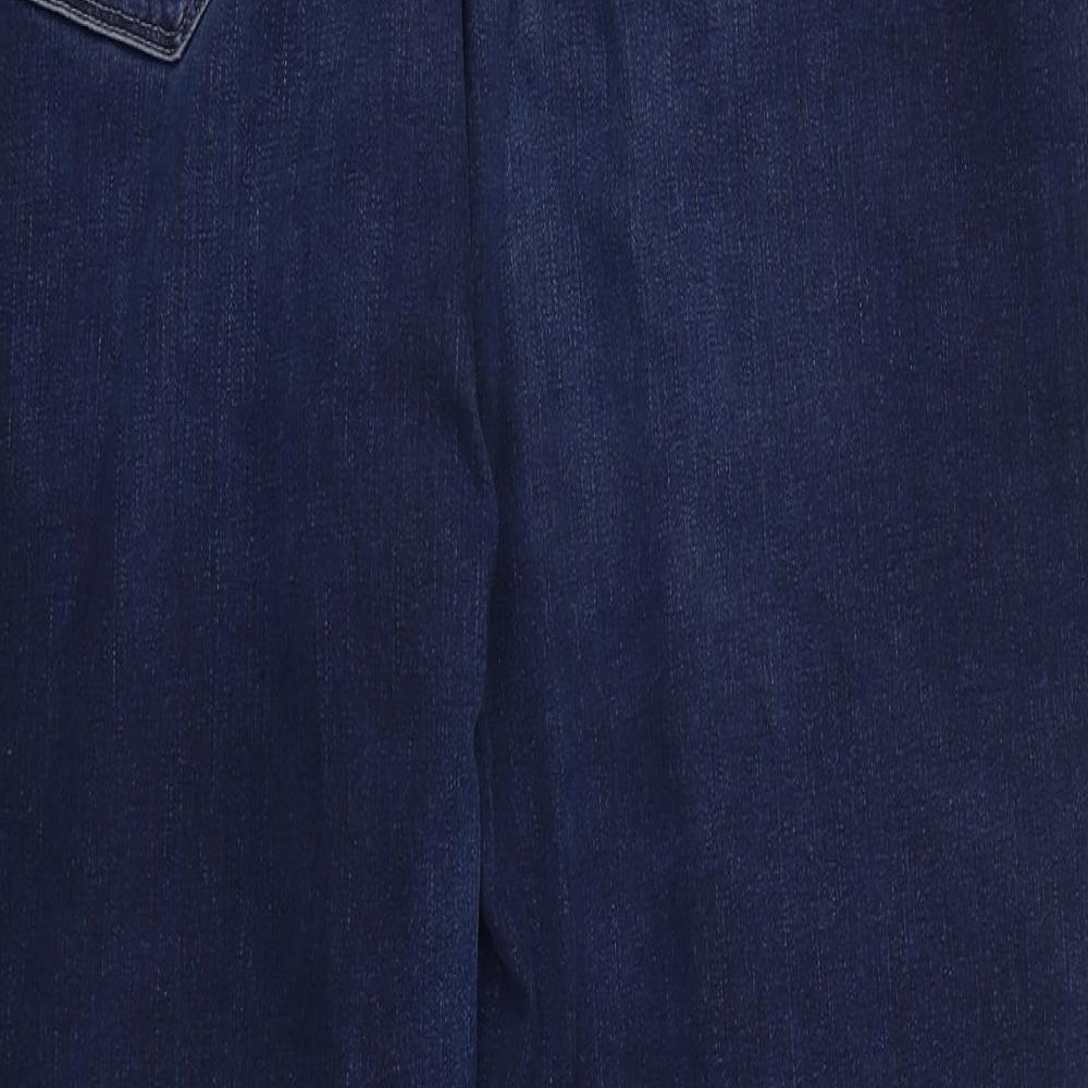 Levi Strauss & Co Womens Blue  Denim Straight Jeans Size 18 L27 in