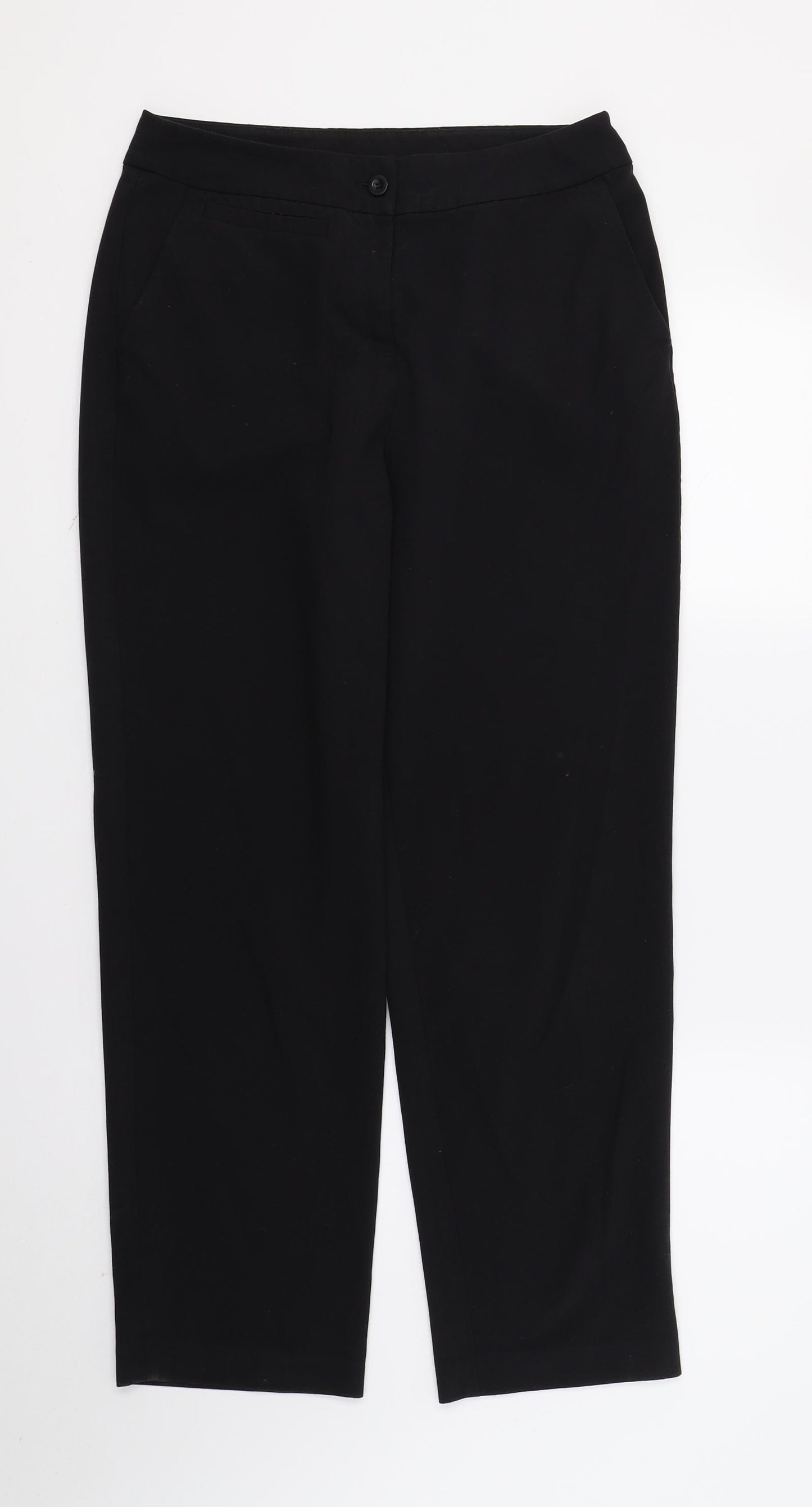 TU Womens Black   Trousers  Size 10 L27 in