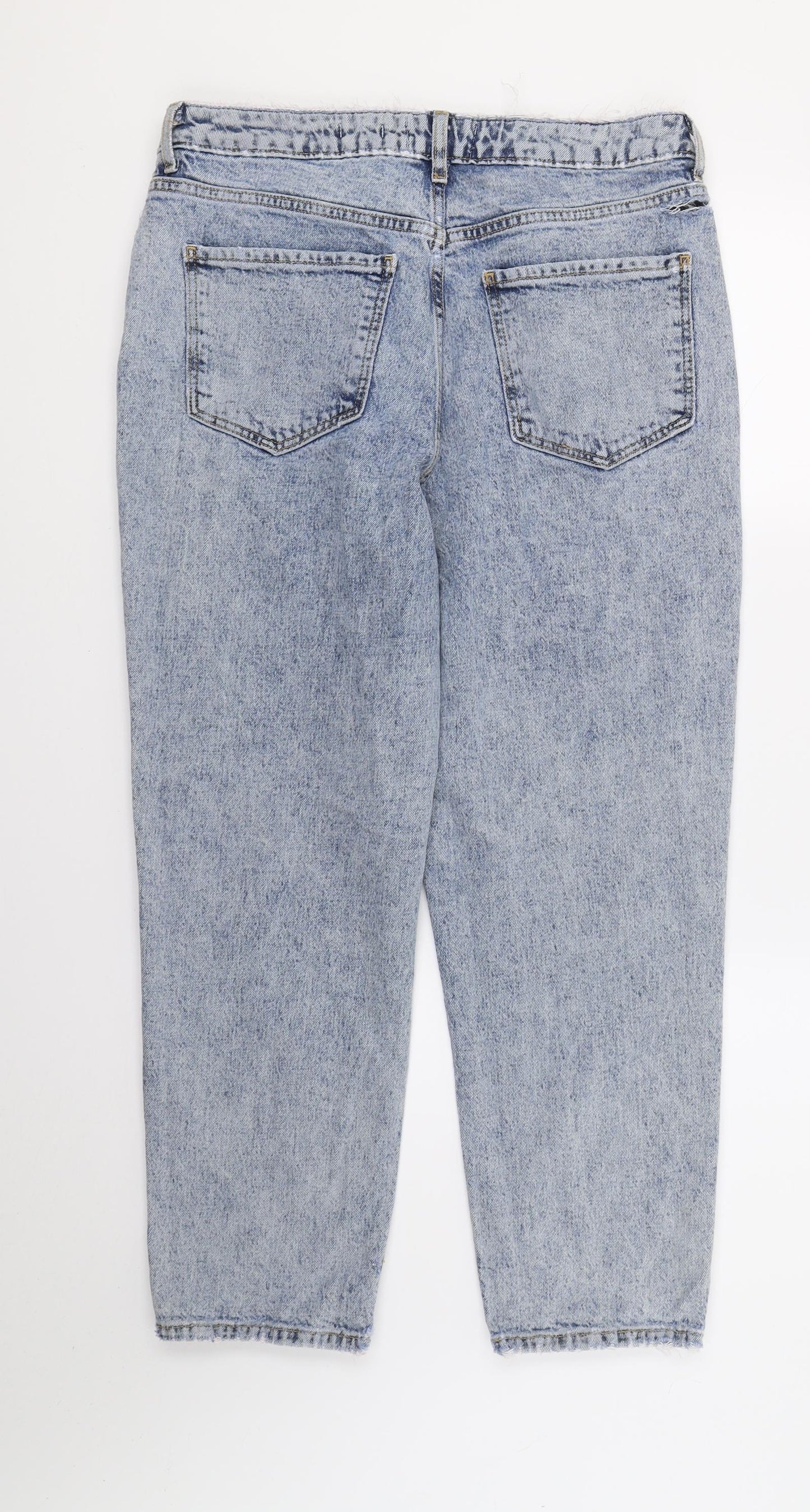 New Look Womens Blue  Denim Straight Jeans Size 14 L26 in