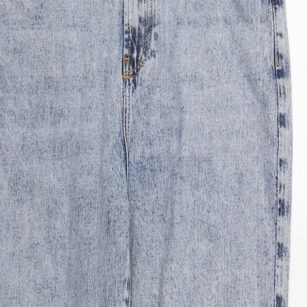 New Look Womens Blue  Denim Straight Jeans Size 14 L26 in