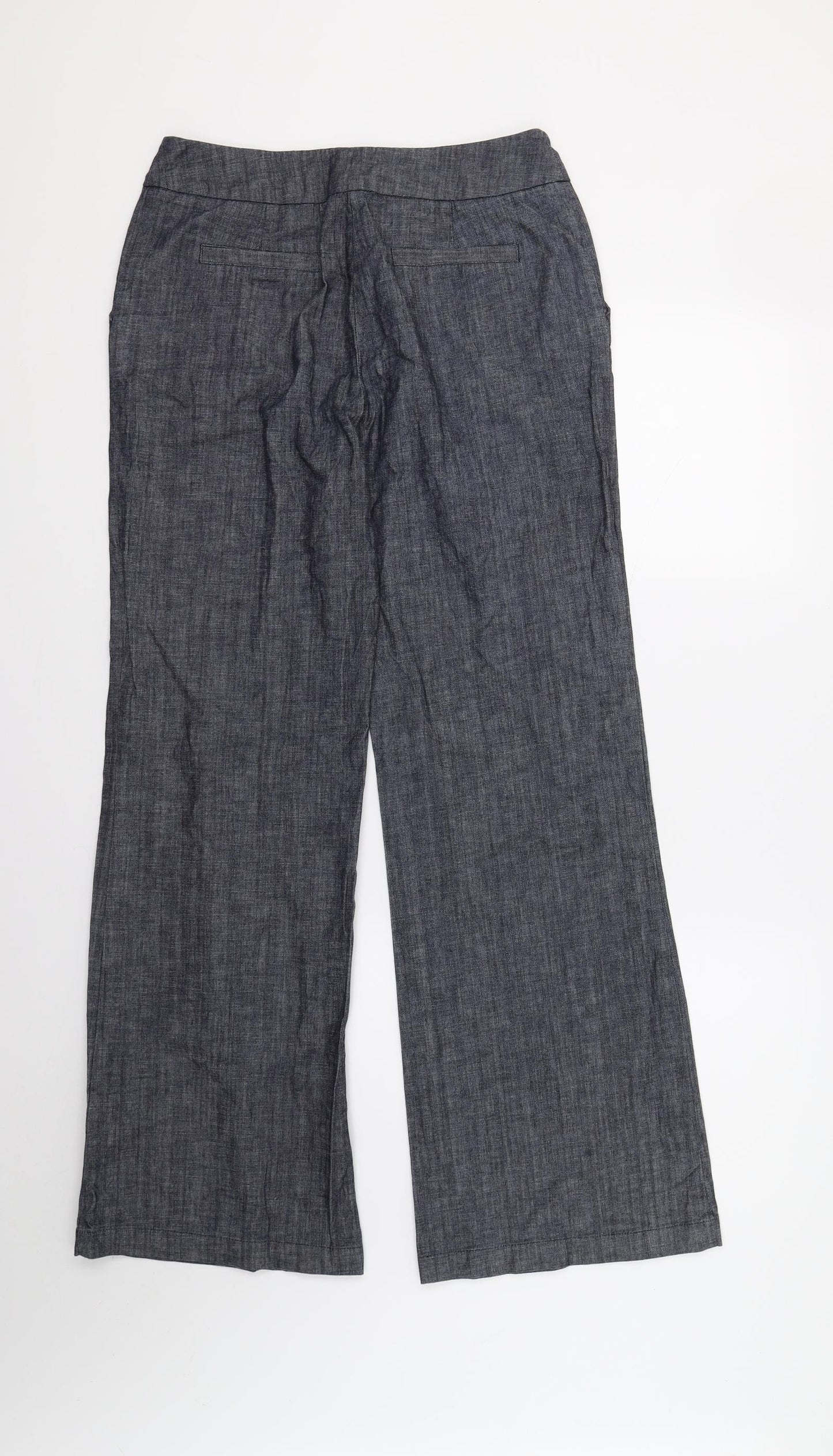 Rocha John Rocha Womens Blue   Trousers  Size 10 L30 in