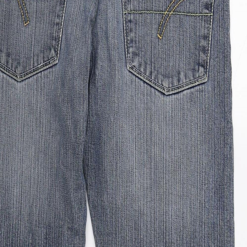 Blue Inc Mens Blue  Denim Bootcut Jeans  L29 in