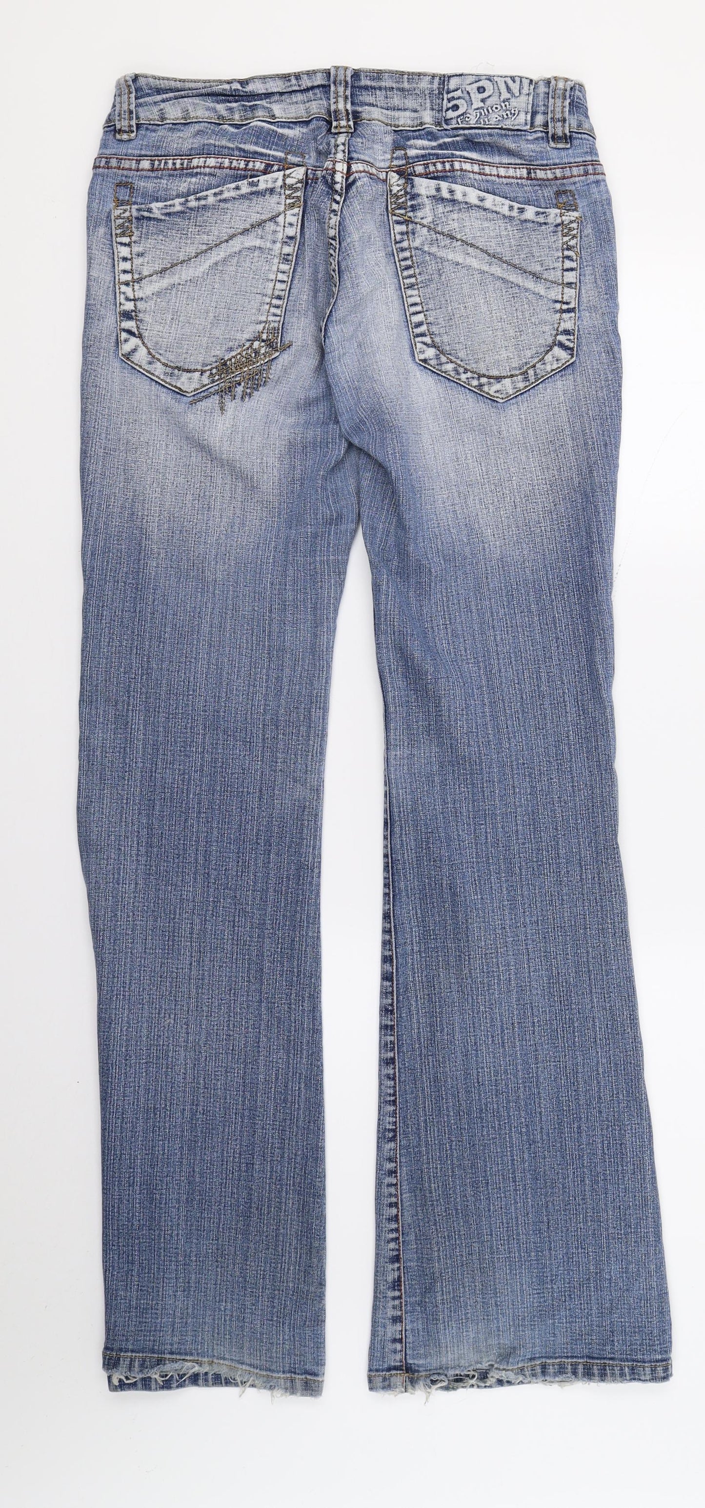 Five5pm Womens Blue  Denim Bootcut Jeans Size 14 L33 in