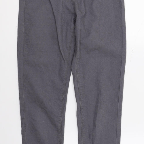 PRETTYLITTLETHING Womens Grey  Denim Skinny Jeans Size 8 L28 in