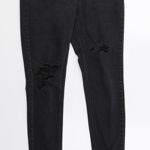 George Womens Black  Denim Skinny Jeans Size 10 L29 in