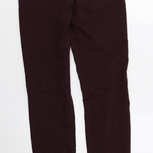 DenimCo Womens Purple  Denim Skinny Jeans Size 10 L28 in