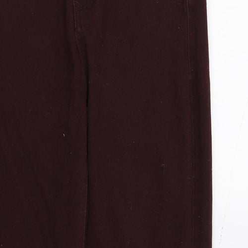 DenimCo Womens Purple  Denim Skinny Jeans Size 10 L28 in