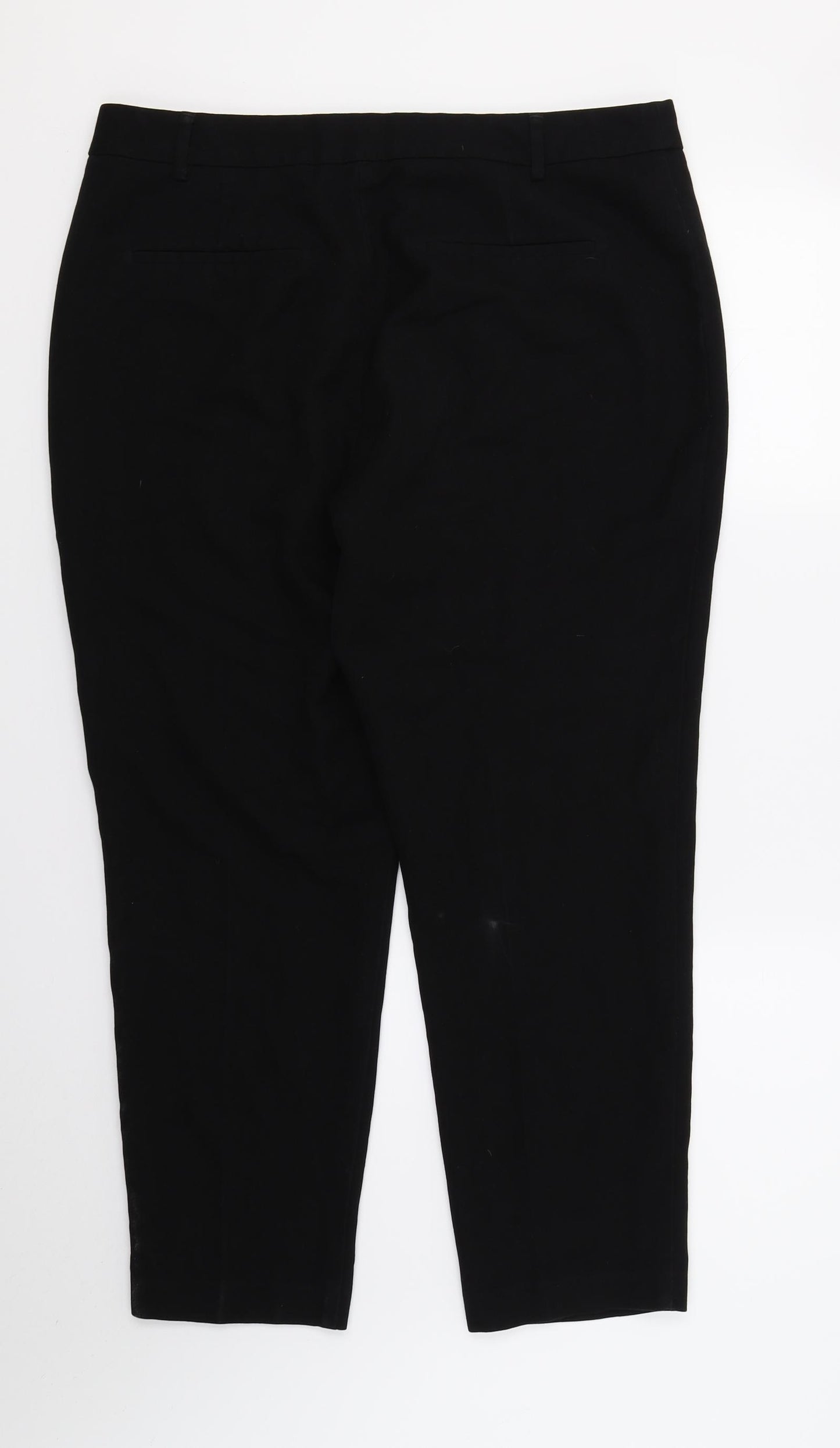 Papaya Womens Black   Trousers  Size 14 L26 in