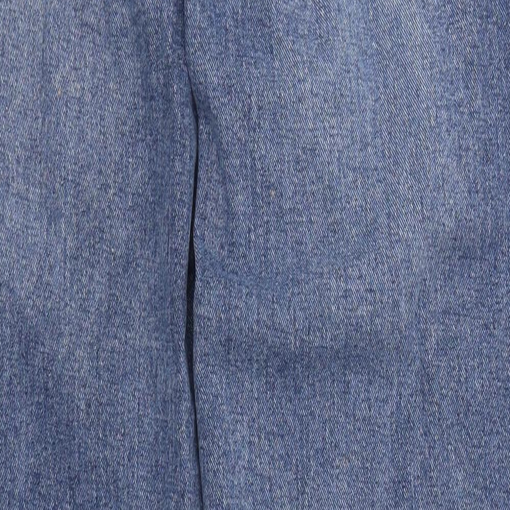 PRETTYLITTLETHING Womens Blue  Denim Mom Jeans Size 10 L29 in