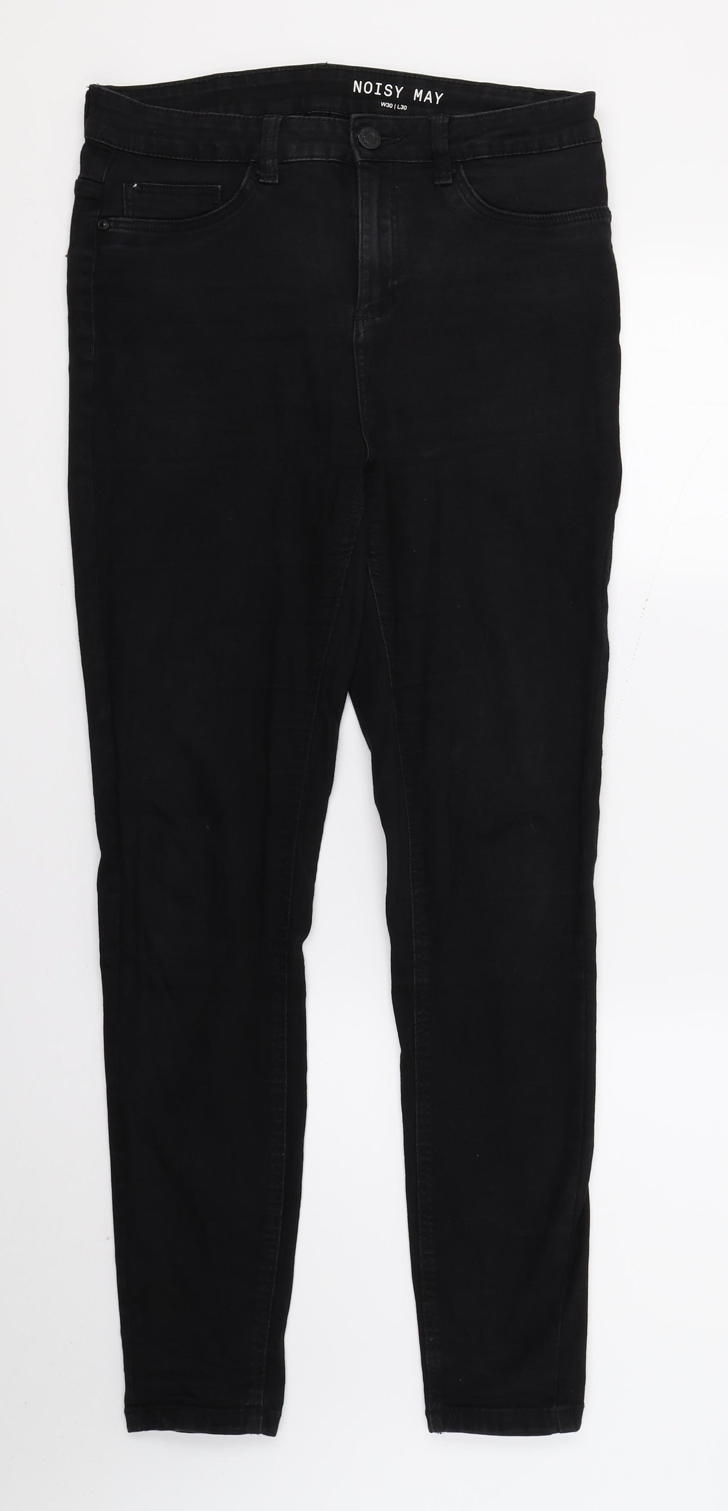Noisy may Womens Black  Denim Skinny Jeans  L30 in