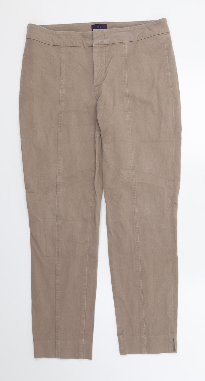 N x D Womens Brown  Denim Straight Jeans Size 6 L26 in