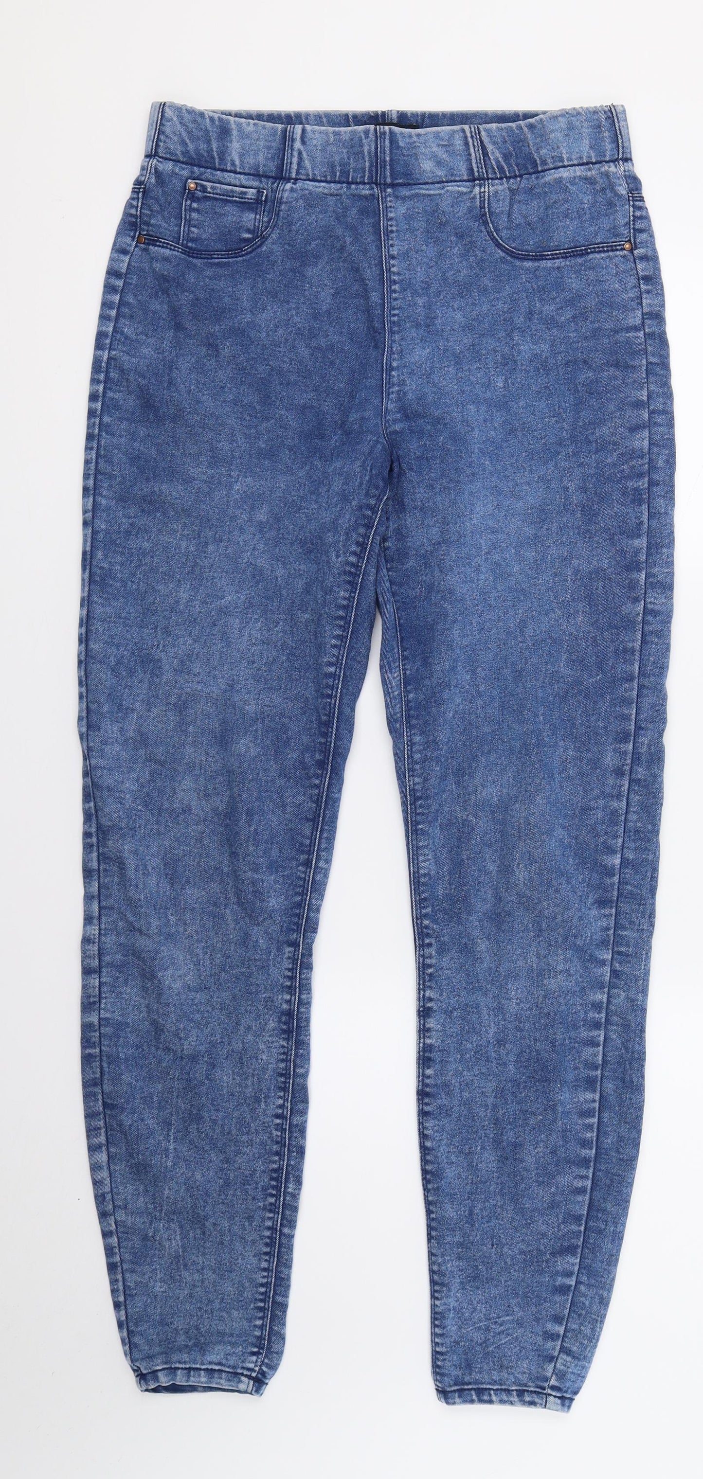 Preworn Womens Blue  Denim Jegging Trousers Size 10 L28 in