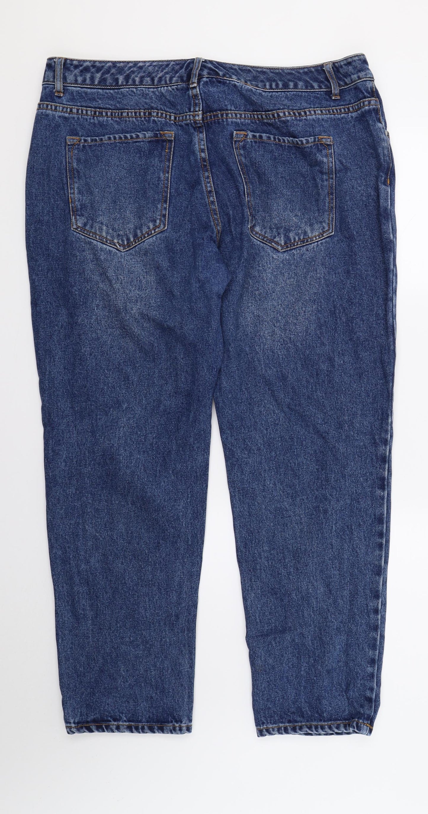 Very Womens Blue  Denim Mom Jeans Size 18 L28 in