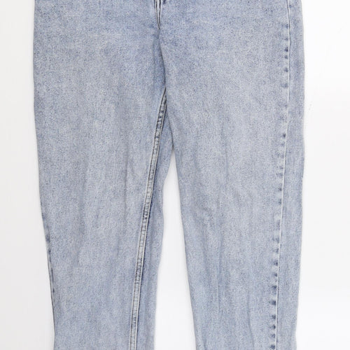 DenimCo Womens Blue  Denim Straight Jeans Size 8 L26.5 in