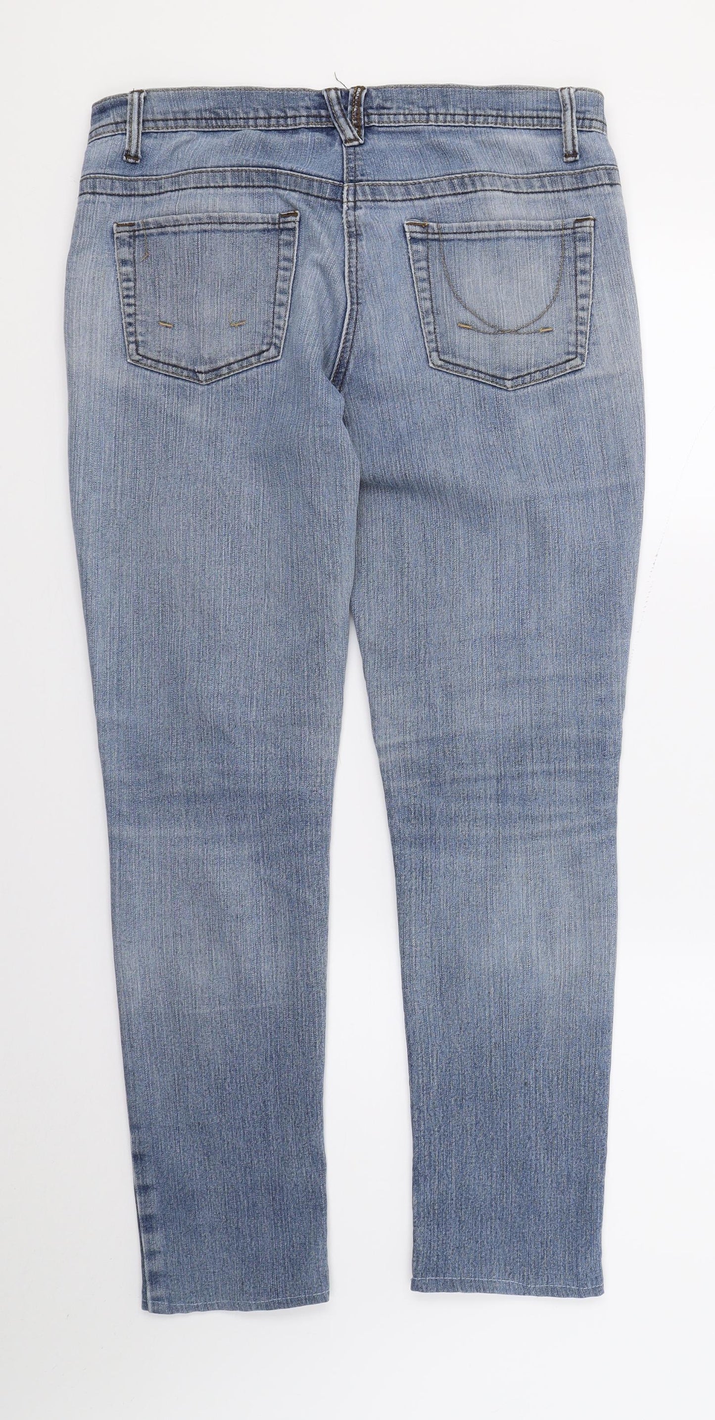 DenimCo Womens Blue  Denim Skinny Jeans Size 10 L27 in