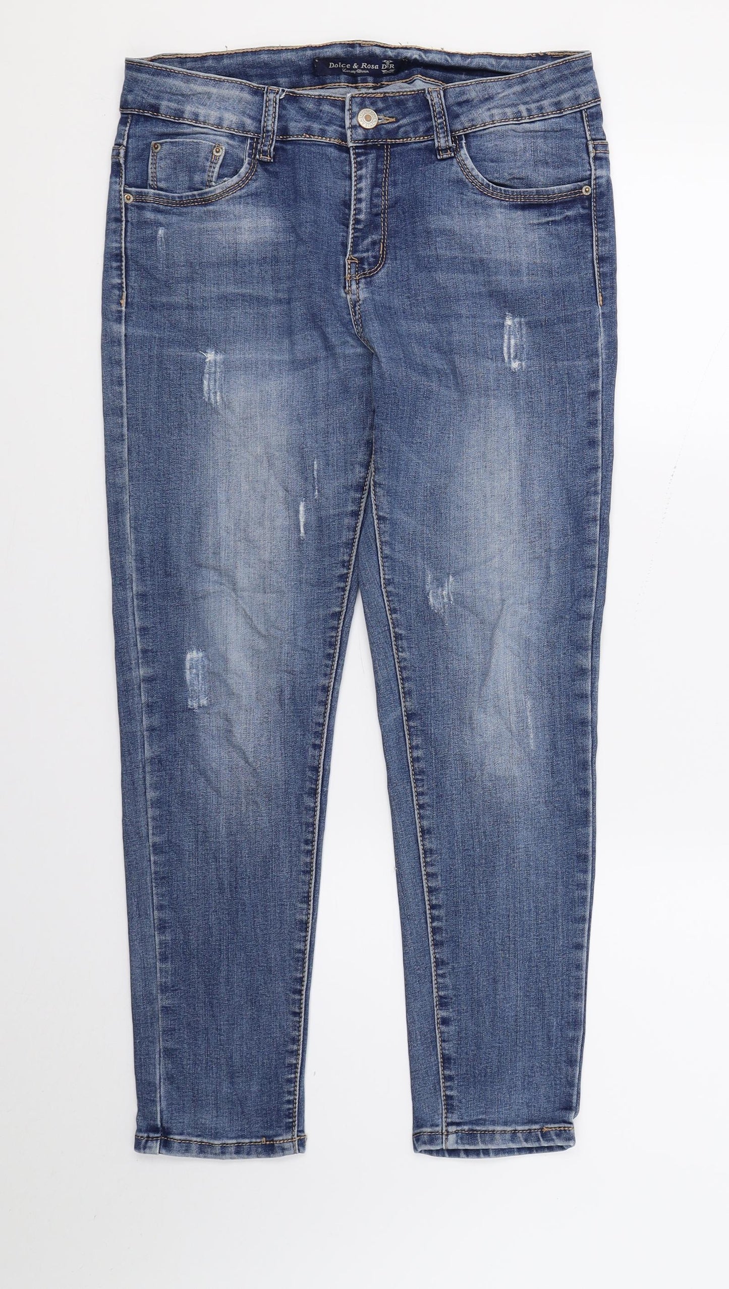 Dolce & Rosa Womens Blue  Denim Skinny Jeans  L25 in