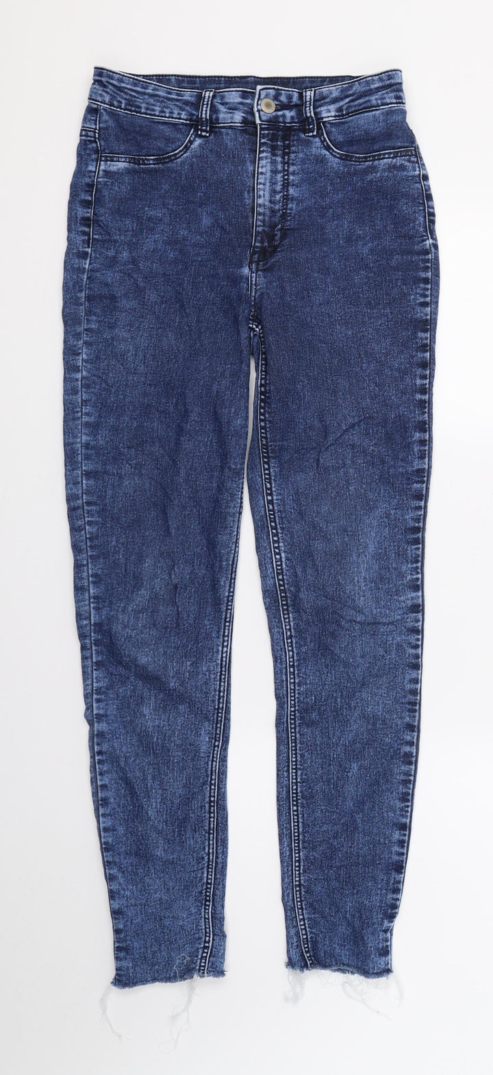 H&M Womens Blue  Denim Skinny Jeans Size 10 L27 in