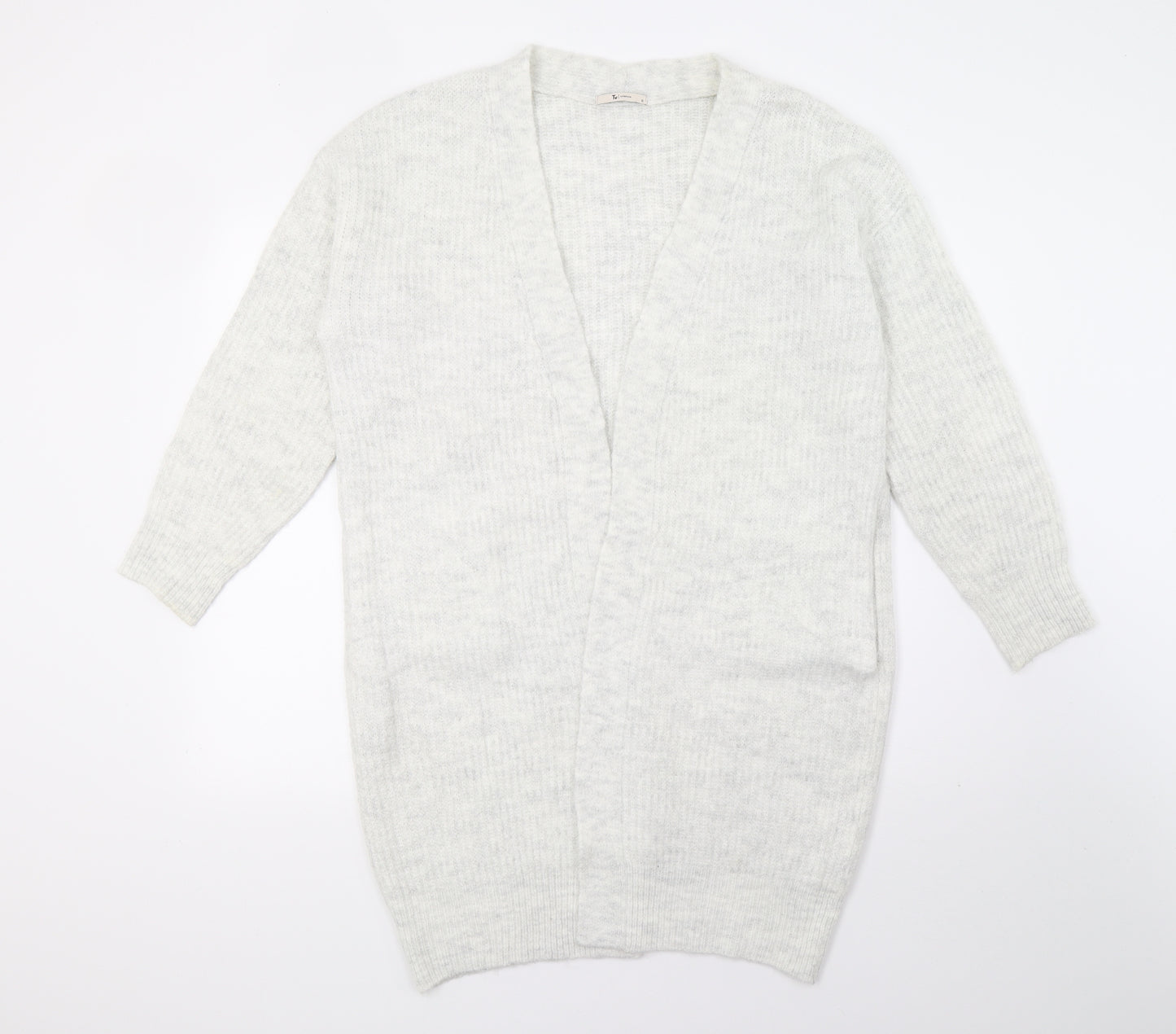 TU Womens Grey  Knit Cardigan Jumper Size 12