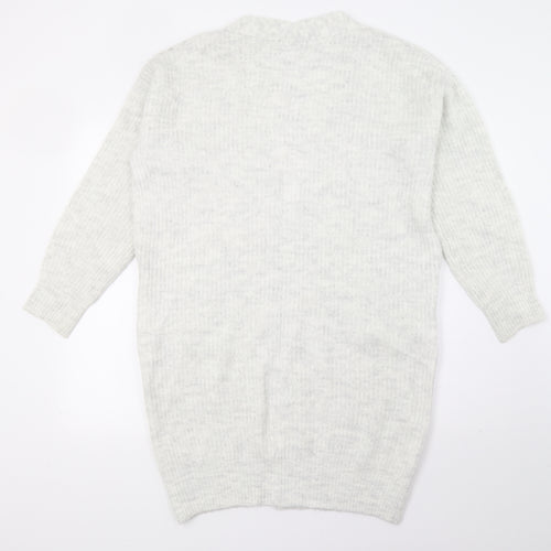 TU Womens Grey  Knit Cardigan Jumper Size 12