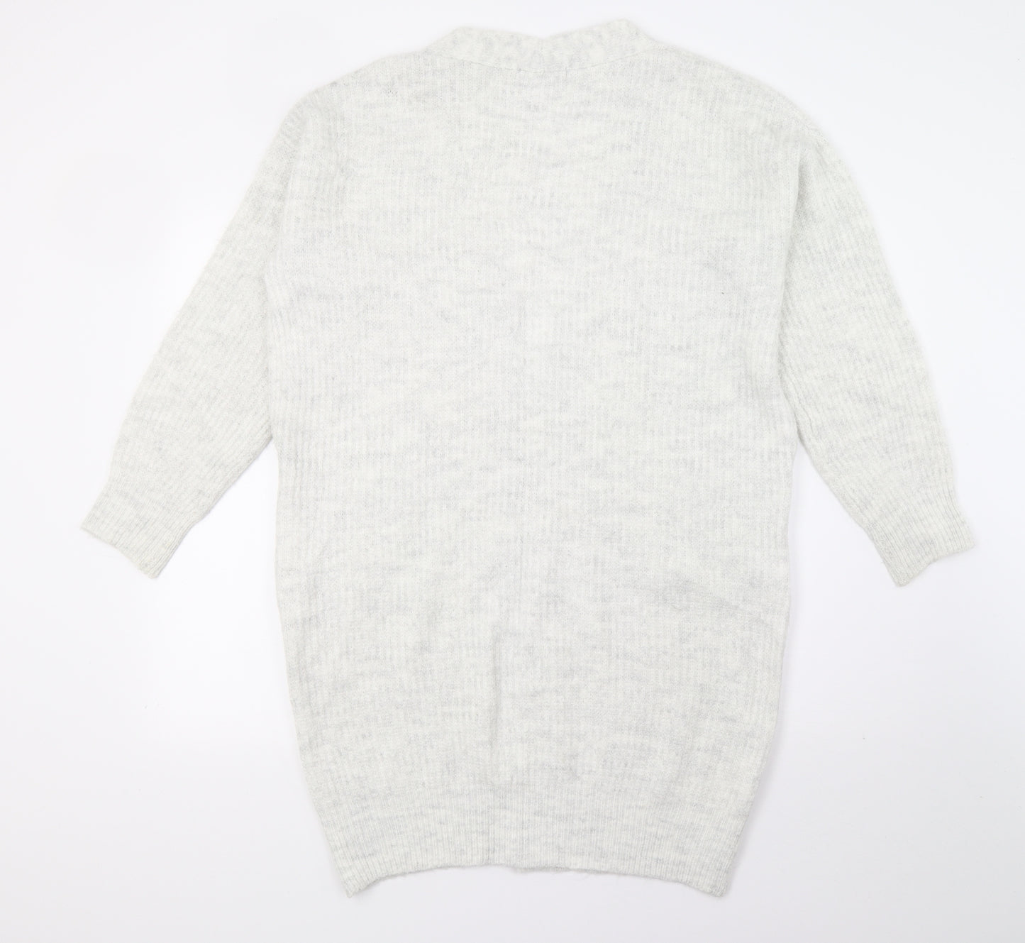 TU Womens Grey  Knit Cardigan Jumper Size 12