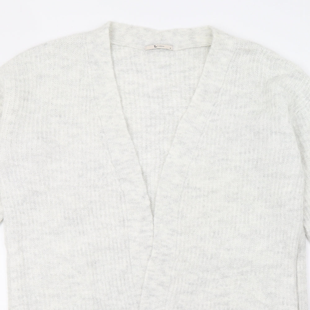 TU Womens Grey  Knit Cardigan Jumper Size 12