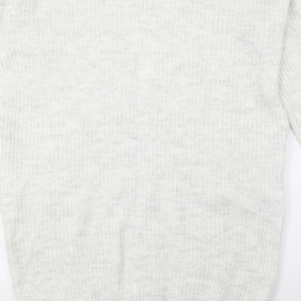 TU Womens Grey  Knit Cardigan Jumper Size 12