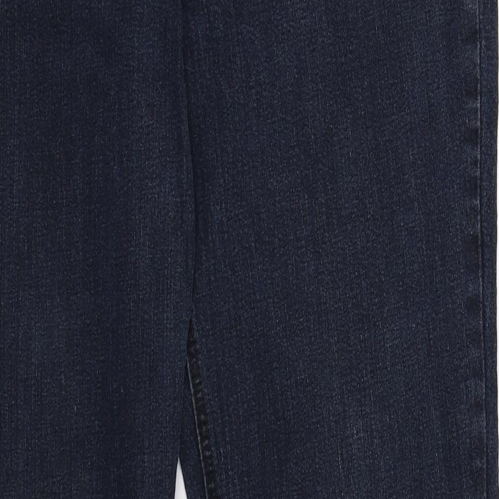 Moda Womens Blue  Denim Bootcut Jeans Size 16 L28 in