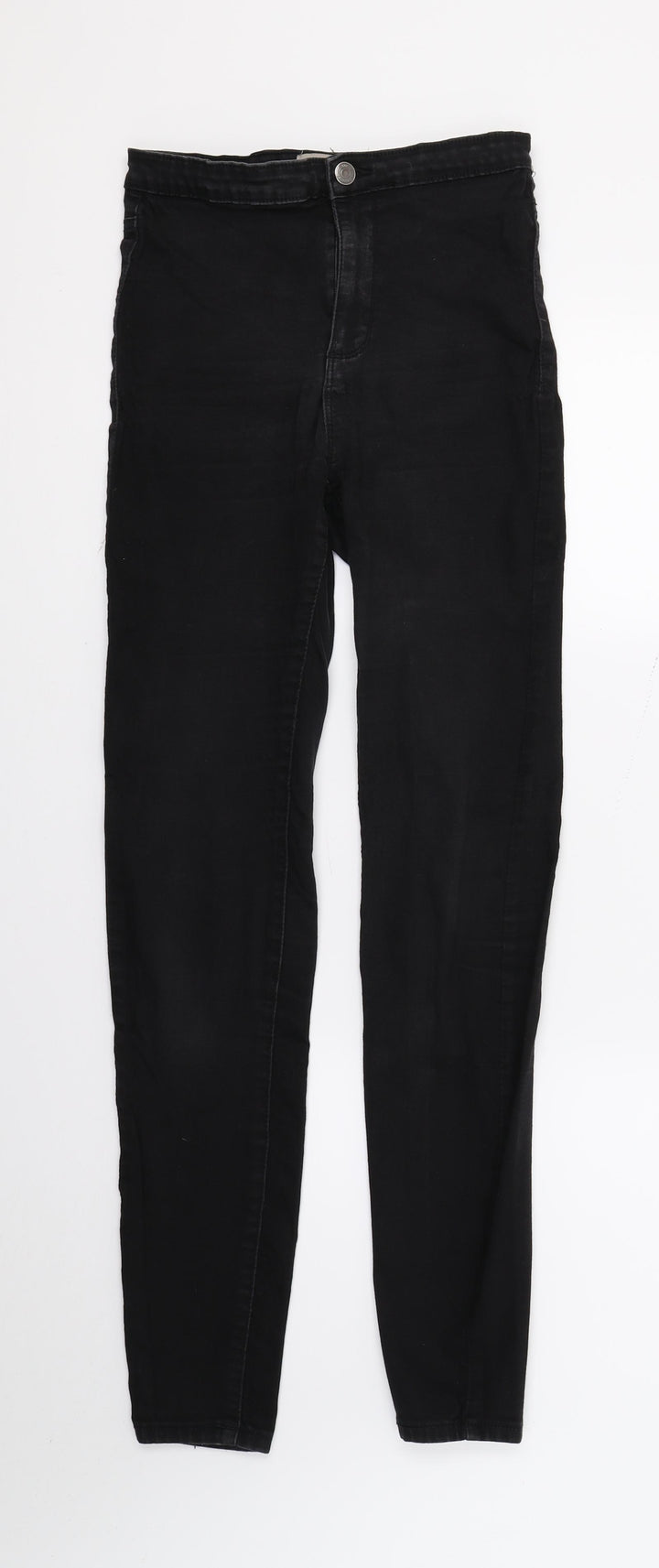 DenimCo Womens Black  Denim Skinny Jeans Size 10 L30 in