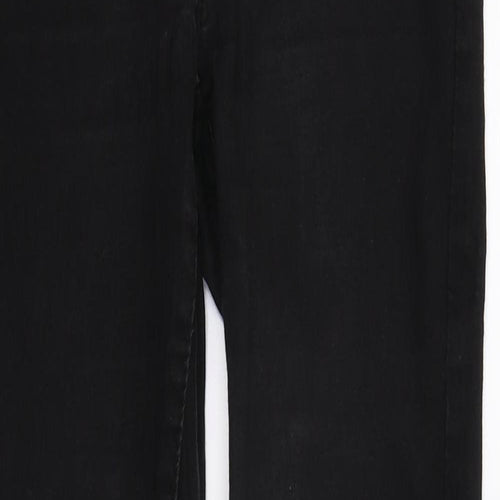DenimCo Womens Black  Denim Skinny Jeans Size 10 L30 in