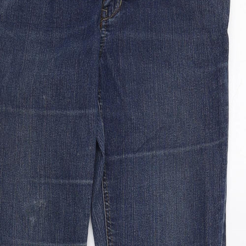 Dorothy Perkins Womens Blue  Denim Straight Jeans Size 12 L30 in