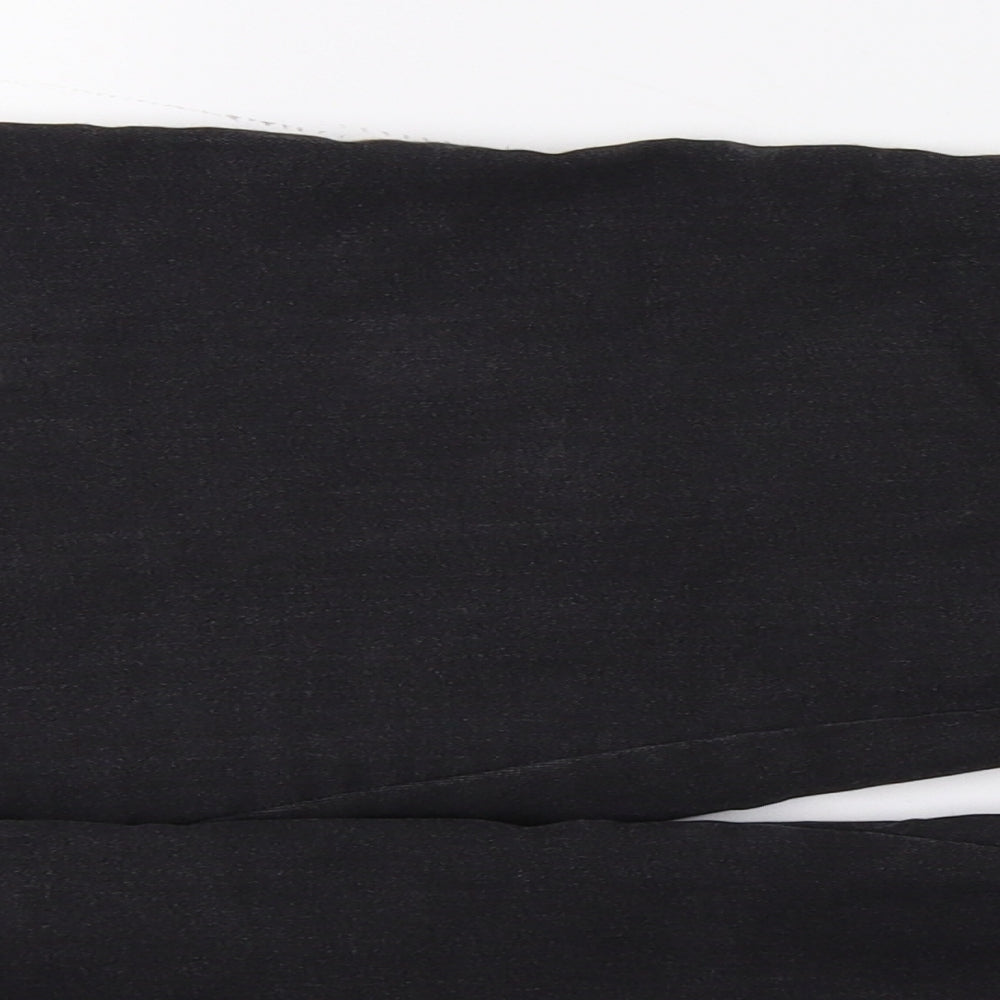 M&S Womens Black  Denim Jegging Trousers Size 14 L26 in