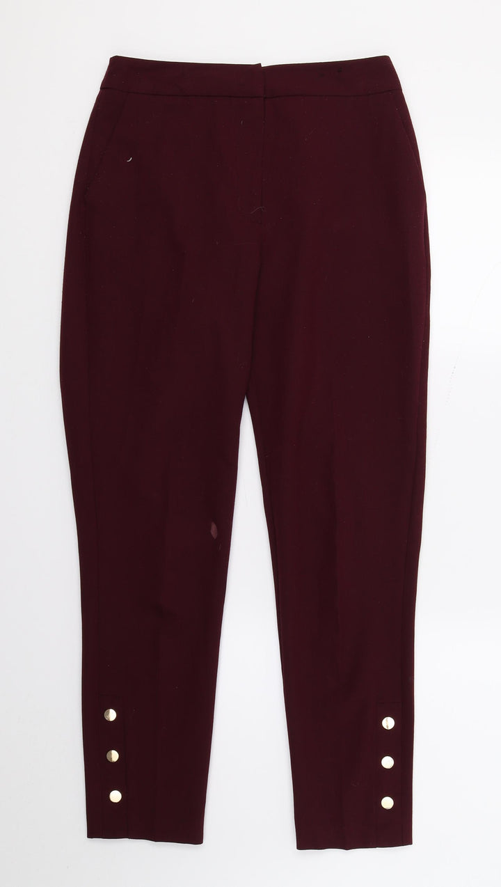 F&F Womens Purple Trousers Size 6 L27 in