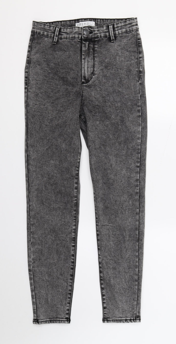DenimCo Womens Grey Denim Skinny Jeans Size 10 L26 in