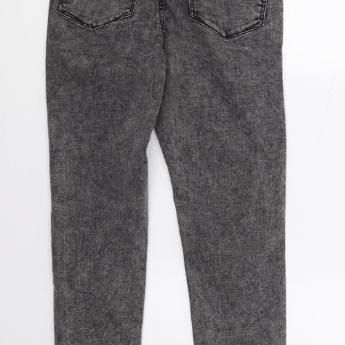 DenimCo Womens Grey  Denim Skinny Jeans Size 10 L26 in