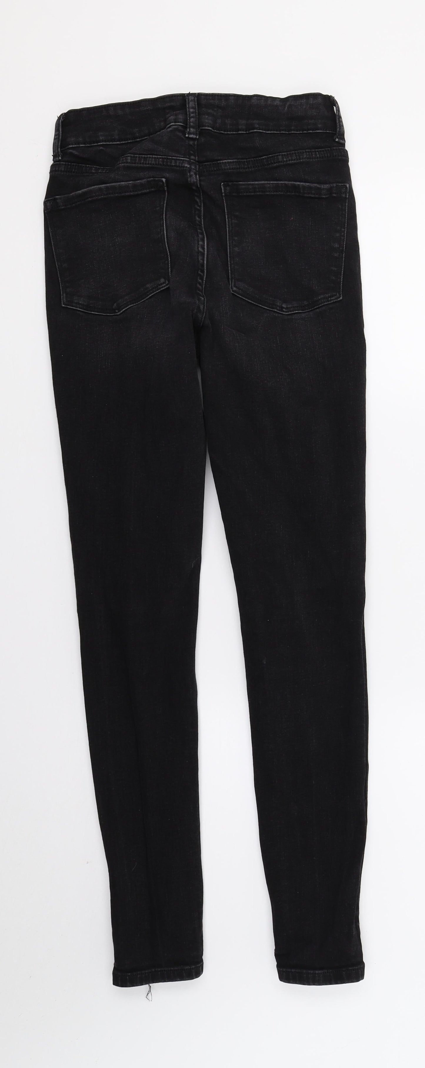 DenimCo Womens Black  Denim Skinny Jeans Size 6 L27 in