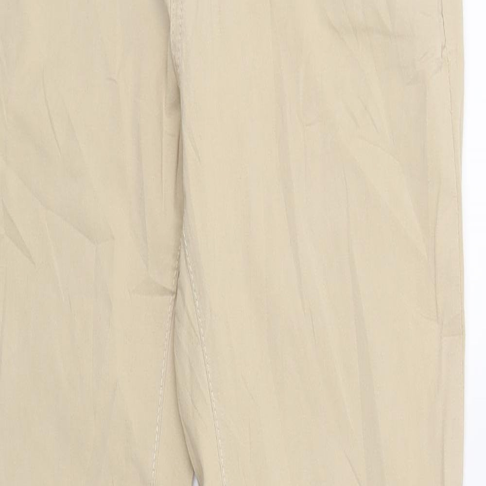 Pull&Bear Womens Beige   Chino Trousers Size 8 L28 in