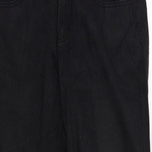 Lemmi Mens Black  Denim Straight Jeans  L26 in