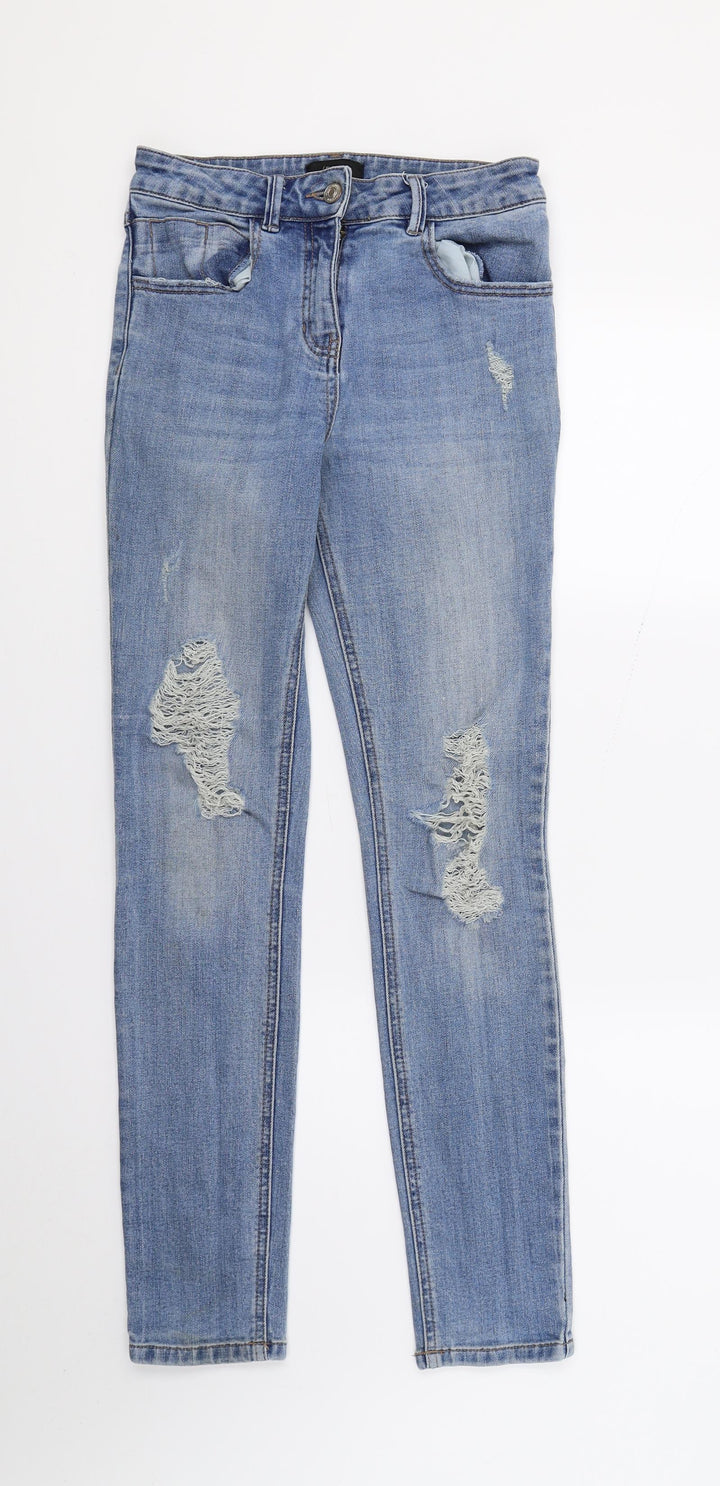Matalan Womens Blue Denim Skinny Jeans Size 8 L28 in